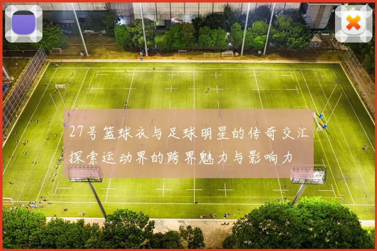 27号篮球衣与足球明星的传奇交汇探索运动界的跨界魅力与影响力